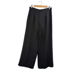 VTG Joseph Ribkoff high waist‎ wide leg chiffon Overlay pants black 90s sz 14
